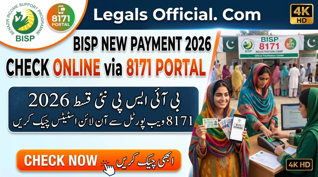 BISP New Payment 2026: Check Online Status via 8171 Portal