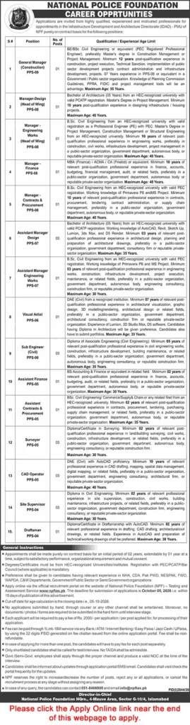 National Police Foundation Careers 2026: NPF Jobs Portal