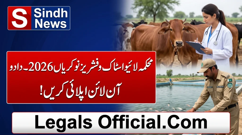 Livestock & Fisheries Department Jobs 2026 Dadu Sindh