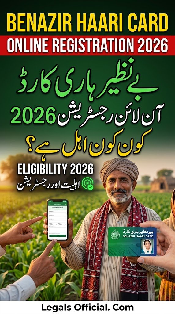Benazir Haari Card Online Registration Eligibility 2026