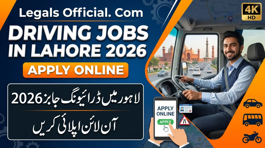 Driving Jobs in Lahore 2026 Apply Online
