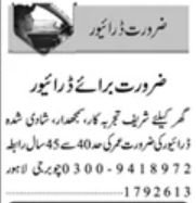 Driving Jobs in Lahore 2026 Apply Online