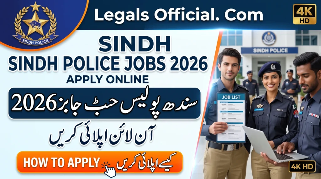 Sindh Police Jobs 2026 Apply Online