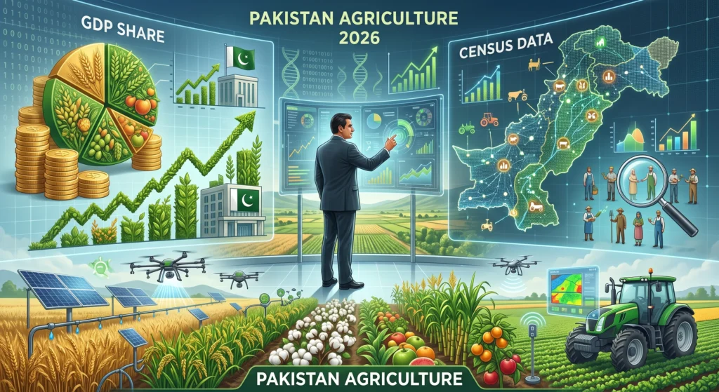 Pakistan Agriculture 2026: GDP Share & Census Data