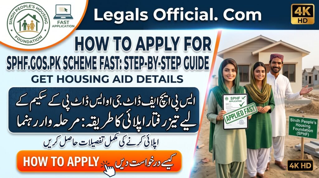How to Apply for SPHF.gos.pk Scheme Fast Step-by-Step Guide