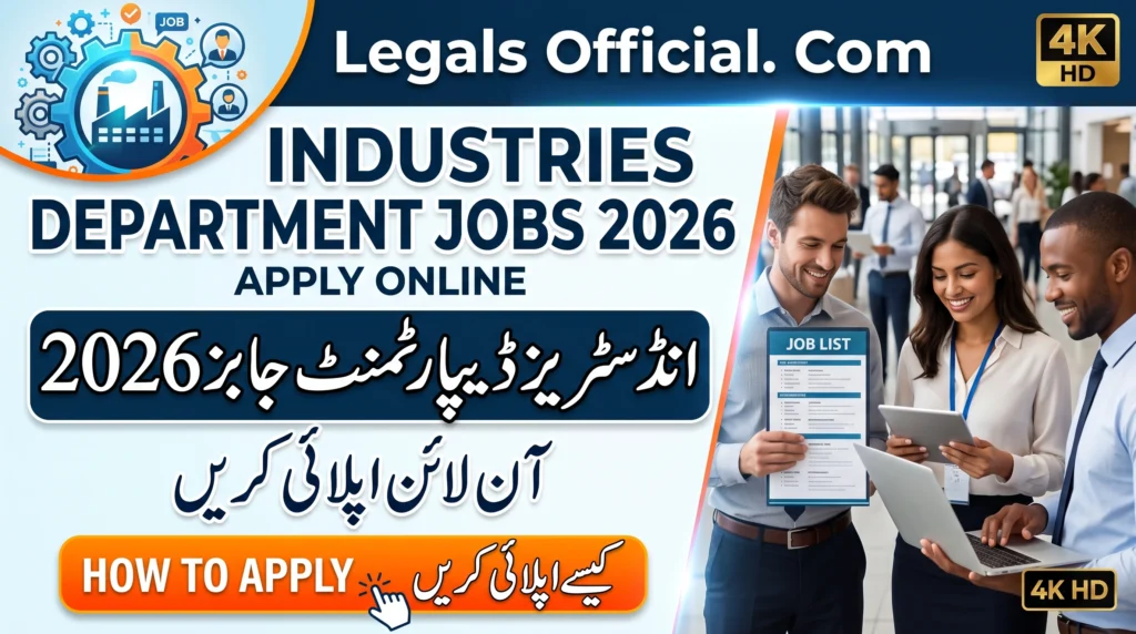 Industries Department Jobs 2026 Apply Online
