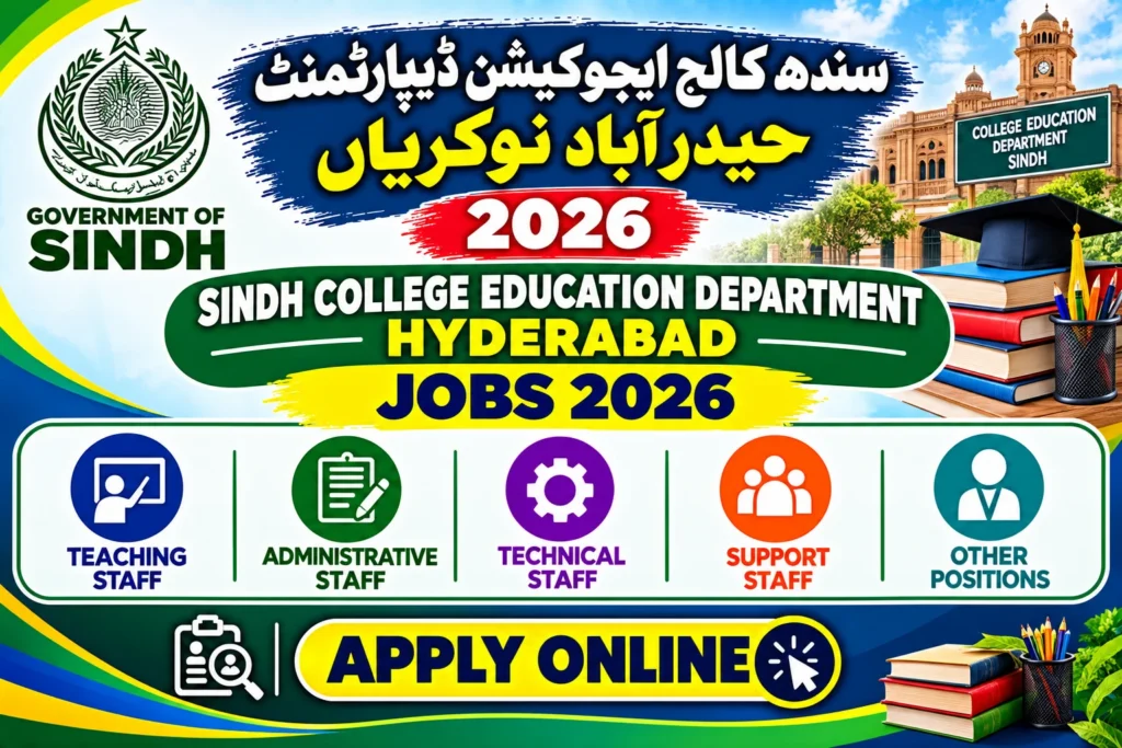 Sindh College Education Department Jobs