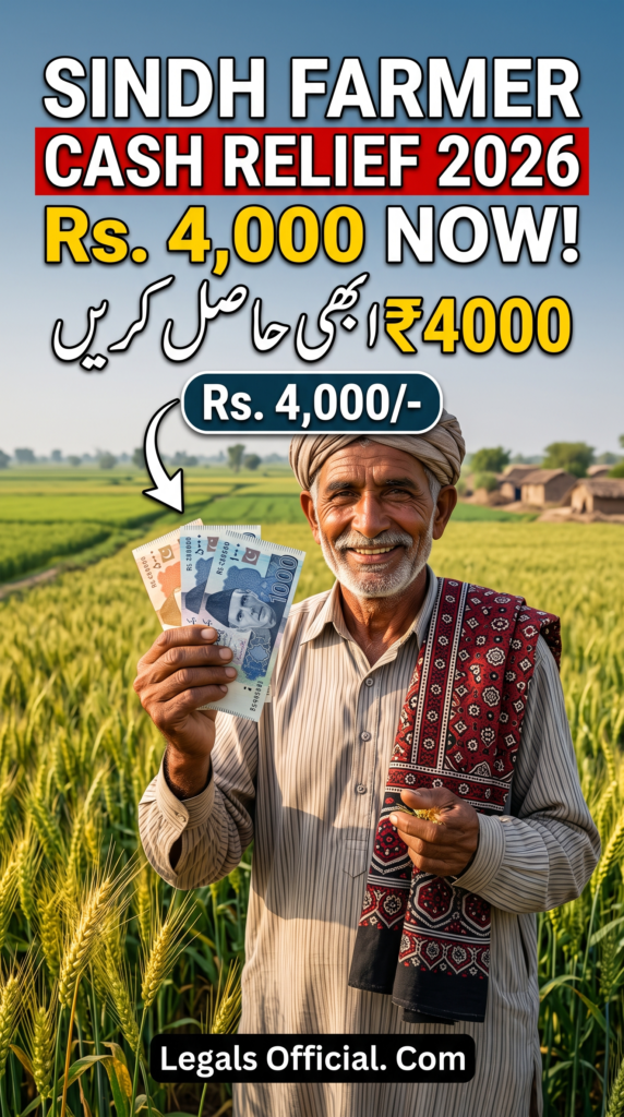 Sindh Farmer Cash Relief 2026: Get Rs. 4,000 Now