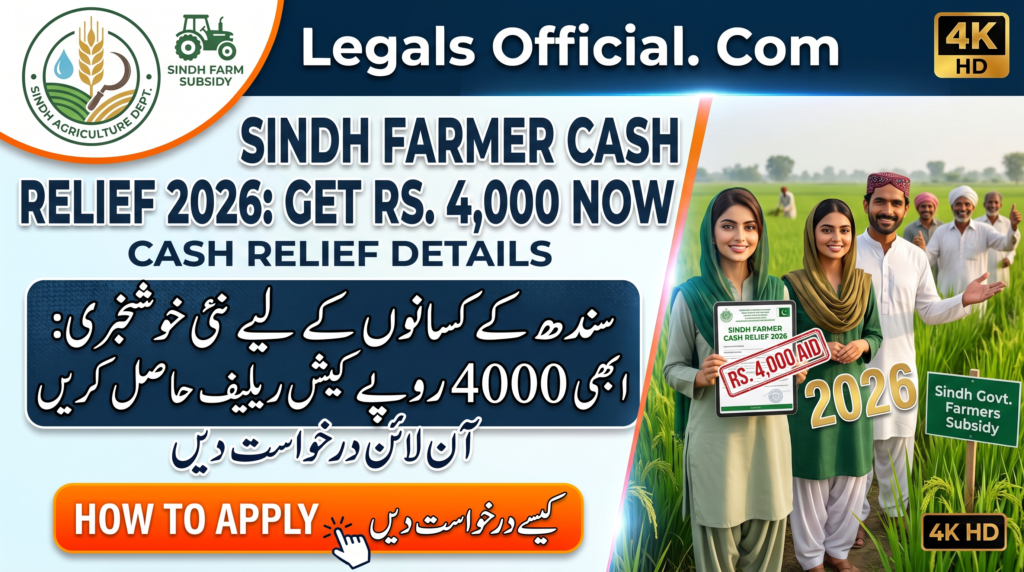 Sindh Farmer Cash Relief 2026: Get Rs. 4,000 Now