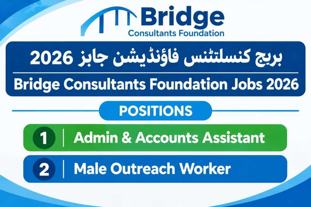 Bridge Consultants Foundation Jobs 2026 in Sindh Apply Online