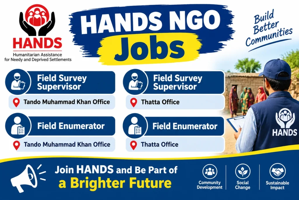 HANDS Welfare Foundation Jobs 2026 Apply Through CV