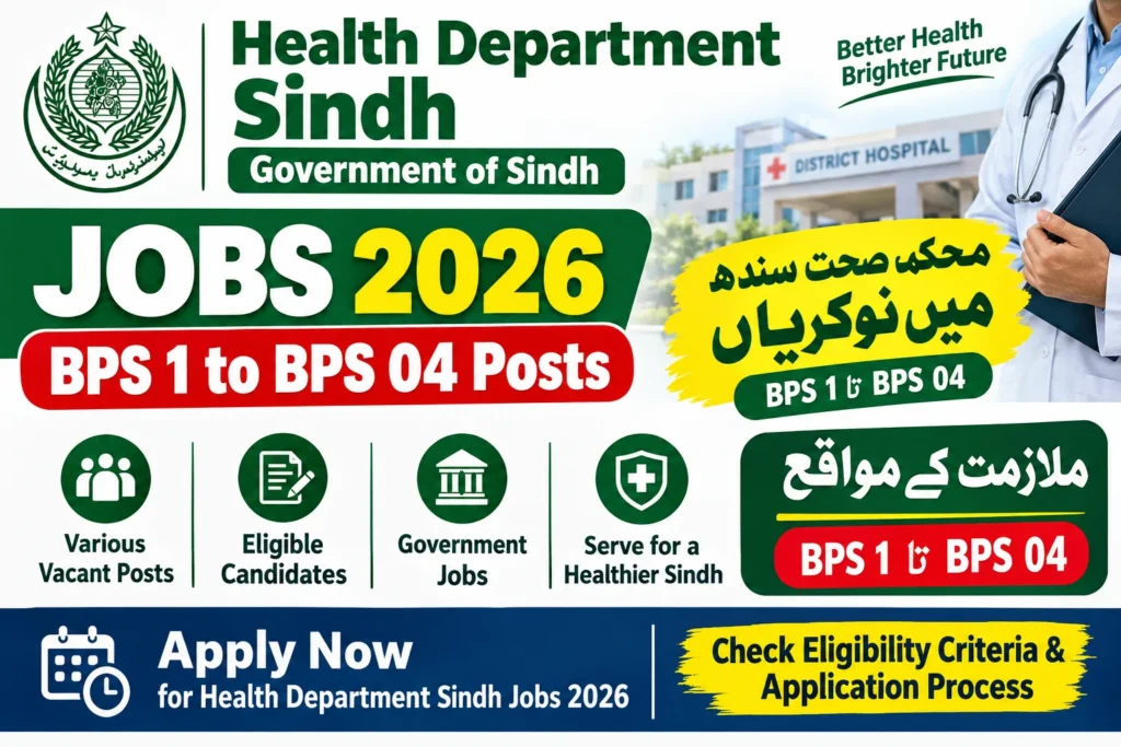 Health Department Sindh Jobs
