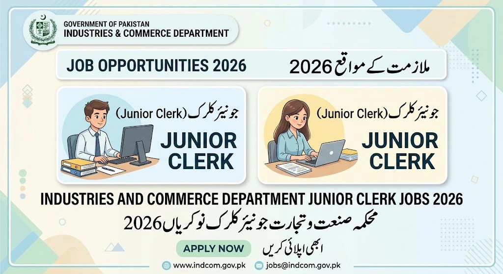 Daily Occupations Examples Industries and Commerce Department Junior Clerk Jobs 2026