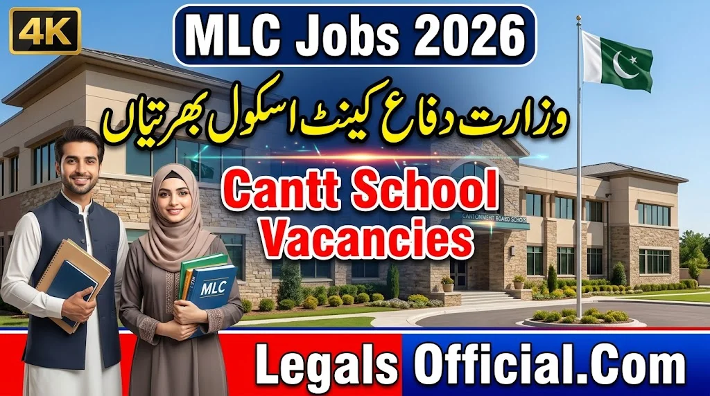 MLC Jobs 2026: Ministry of Defence Cantt School Vacancies