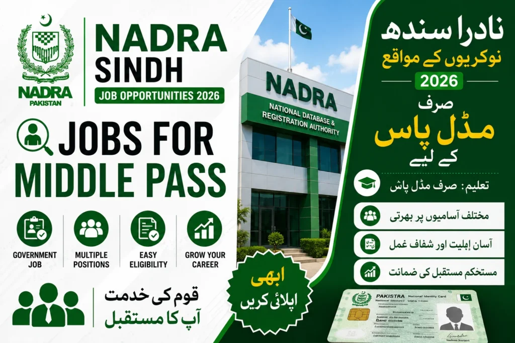 NADRA Sindh Jobs