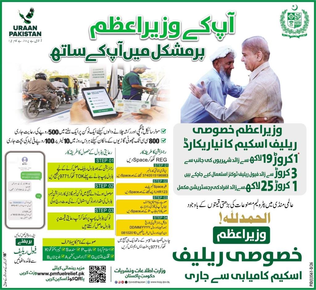 Petrol Relief Scheme New Registration 2026