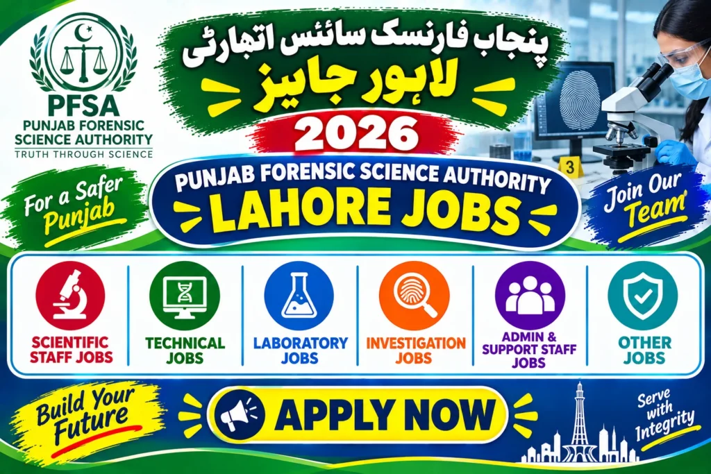 Punjab Forensic Science Authority Jobs