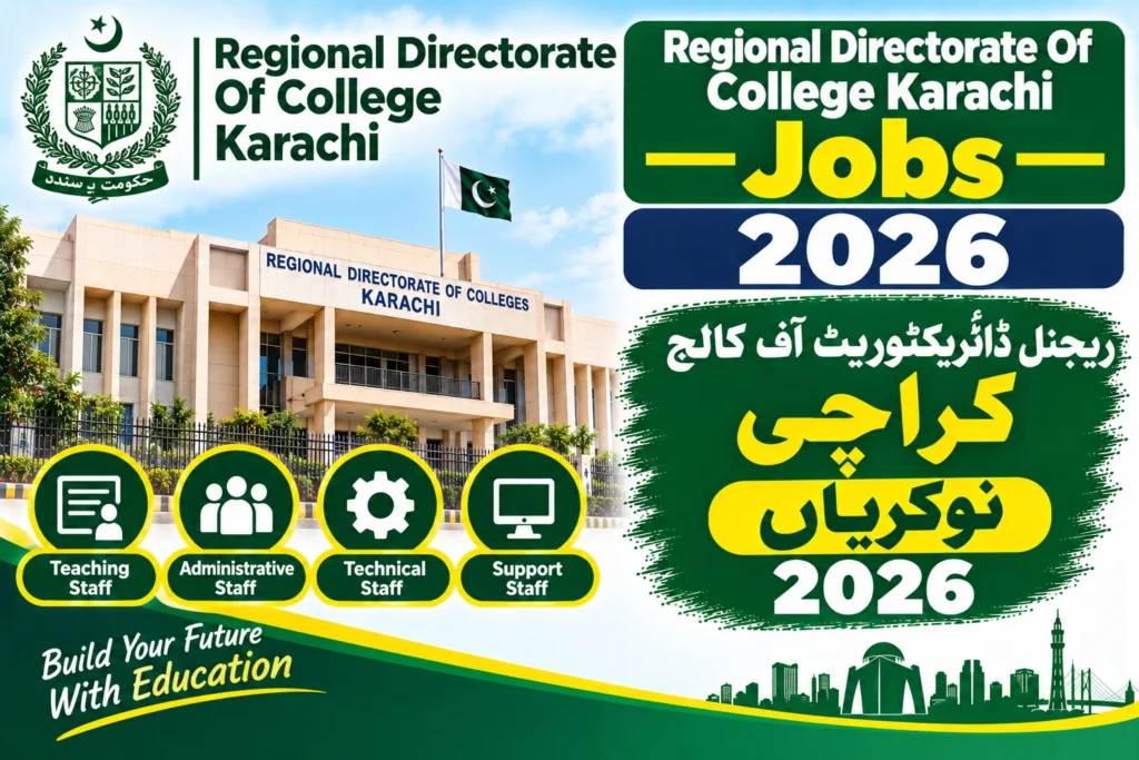 Regional Directorate Of College Karachi Jobs