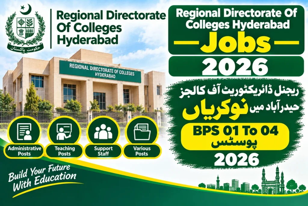 Regional Directorate Of Colleges Hyderabad Jobs